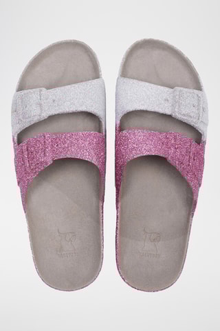 Mules Mossoro - Gris clair et rose