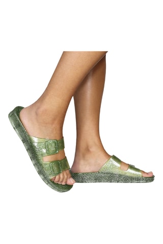 Mules Anjo Glitter - Kaki