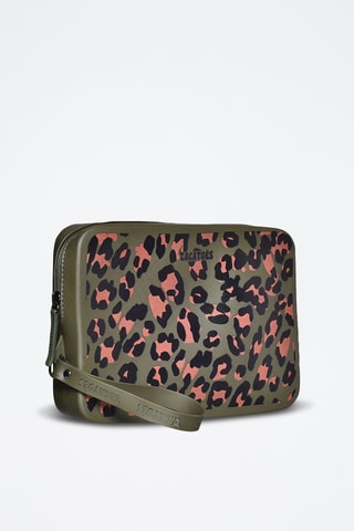Pochette Gisela Animal Print - Kaki
