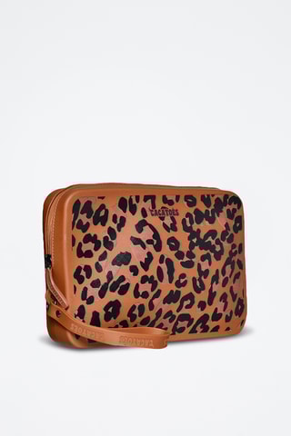 Pochette Gisela Animal Print - Marron clair