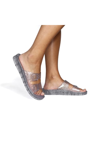 Mules Anjo Glitter - Gris clair