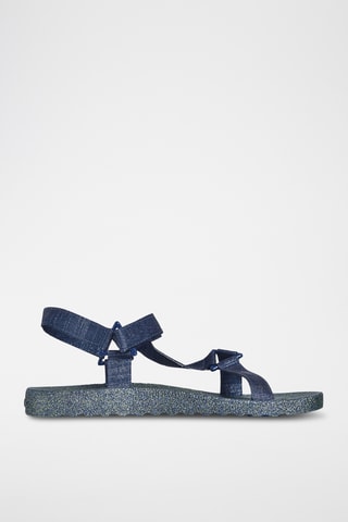 Sandales en jean Manaus Glitter - Bleu
