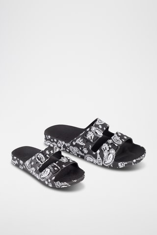 Mules Bandana - Noir