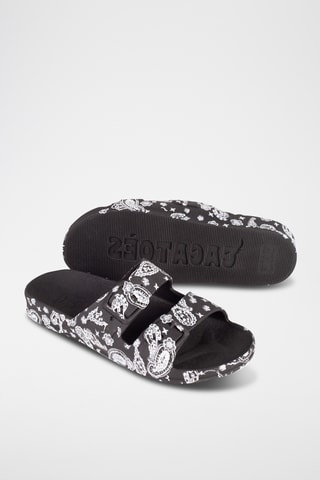 Mules Bandana - Noir