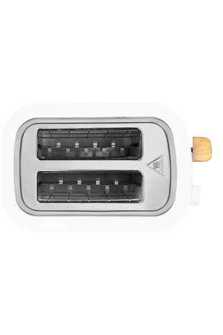 Grille-pain en acier inoxydable - 820 W - 2 fentes - Noir