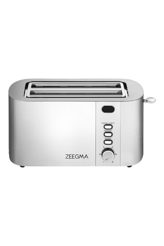 Grille-pain en acier inoxydable - 1500 W - 4 fentes - Argenté