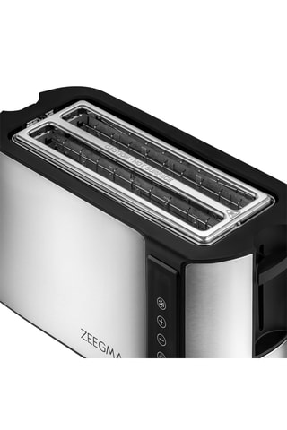 Grille-pain en acier inoxydable - 1500 W - 4 fentes - Argenté