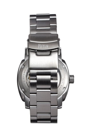 Automatisch Stalen Horloge Zilverkleurig en Zwart - Reign
