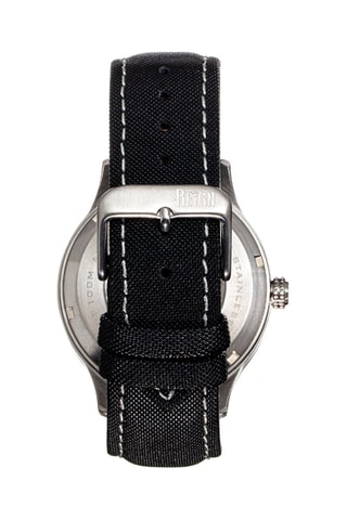 Automatisch Leren Horloge Reign Henry  Zwart en Zilverkleurig