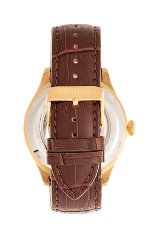 Automatisch Leren Horloge Gregory Heritor Bruin en Goudkleurig