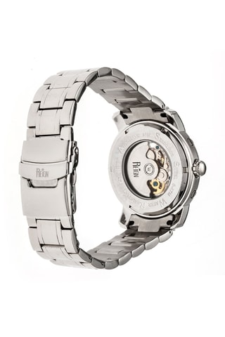 Automatisch Stalen Horloge Kahn Zilverkleurig en Zwart