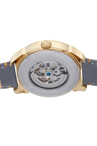 Automatisch Leren Horloge Grijs en Goudkleurig - Reign