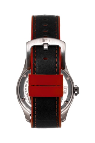 Automatisch Leren Horloge Elijah Zwart en Zilverkleurig