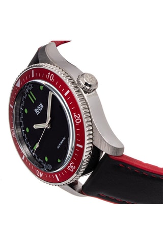 Automatisch Leren Horloge Elijah Zwart en Zilverkleurig