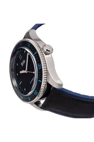 Automatisch Leren Horloge Elijah Zwart en Zilverkleurig