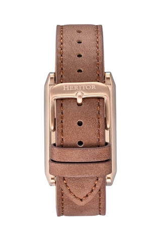 Leren Automatische Horloge Esteban - Bruin en Roségoudkleurig
