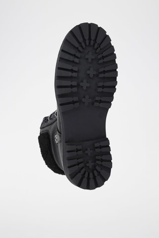 Bottines fourrées en cuir - Noir - Boss