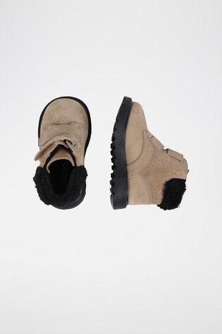 Bottines fourrées en cuir - Beige - Boss