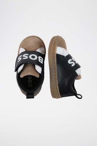 Baskets en cuir - Noir et camel - Boss