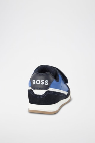 Baskets en cuir - Indigo et noir - Boss