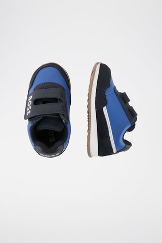 Baskets en cuir - Indigo et noir - Boss