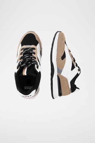 Baskets en cuir - Beige et blanc - Boss