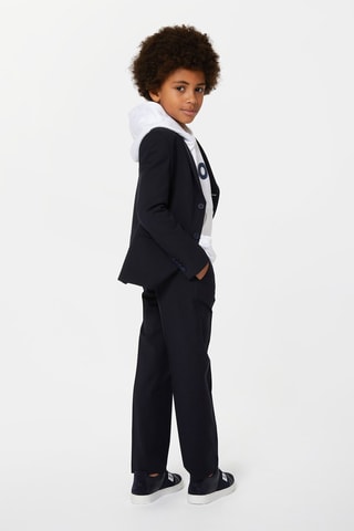 Pantalon en laine - Bleu marine - Boss