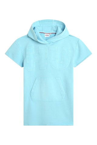 Robe sweat à capuche - Bleu clair - Hugo