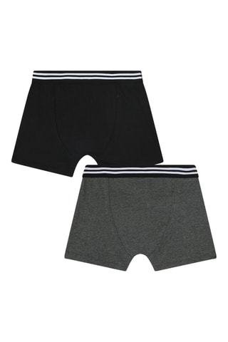 2 boxers - Gris chiné et noir - Boss