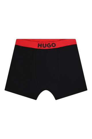 2 boxers - Noir et rouge - Hugo