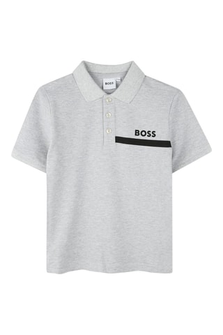 Polo - Gris clair chiné - Boss