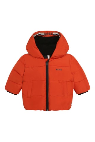 Doudoune à capuche matelassée - Orange - Boss