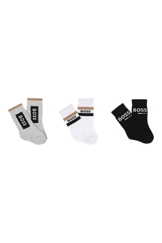 3 paires de chaussettes - Noir et blanc - Boss