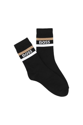 3 paires de chaussettes - Marron clair, blanc et noir - Boss