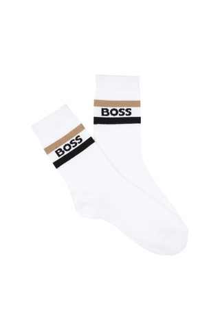 3 paires de chaussettes - Marron clair, blanc et noir - Boss