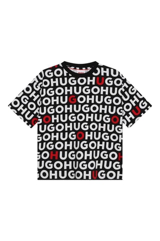 T-shirt - Noir et rouge - Hugo