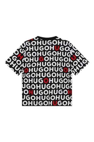 T-shirt - Noir et rouge - Hugo