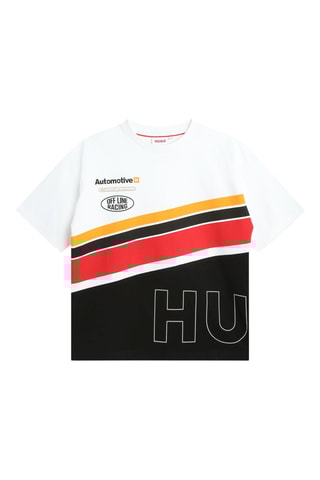 T-shirt - Blanc et noir - Hugo