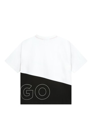 T-shirt - Blanc et noir - Hugo