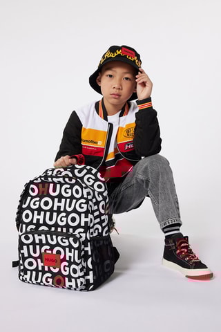 T-shirt - Blanc et noir - Hugo