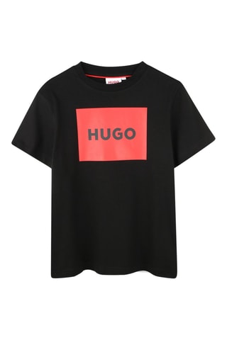 T-shirt en coton biologique - Noir - Hugo