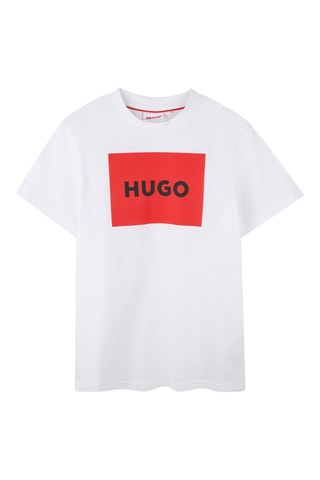 T-shirt en coton biologique - Blanc - Hugo