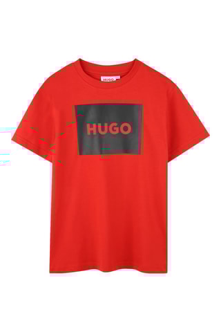 T-shirt en coton biologique - Rouge - Hugo