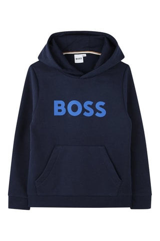 Sweat à capuche - Bleu marine - Boss