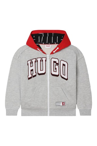 Sweat à capuche - Gris chiné - Hugo