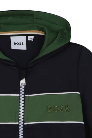 Sweat à capuche - Bleu marine - Boss