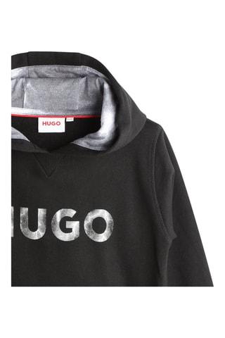 Sweat à capuche - Noir - Hugo