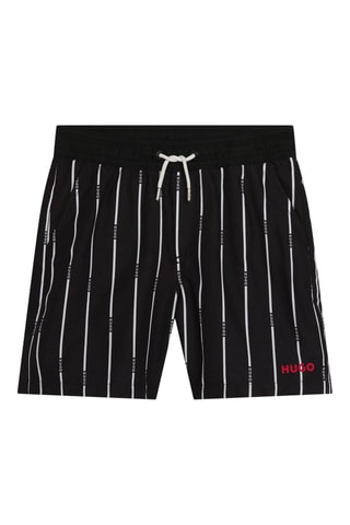 Short de bain - Noir et blanc - Hugo