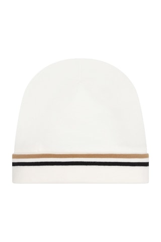 Dors-bien et bonnet en coton biologique - Blanc - Boss