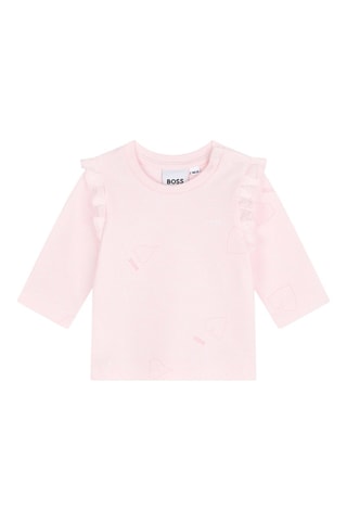 T-shirt et salopette - Rose et bleu marine - Boss